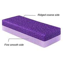1pc Dual-Color Pumice Stone Home Beauty Stone Exfoliating Dead Skin Polyurethane Stone Callus Foot Scrub Tool - Purple - View 5