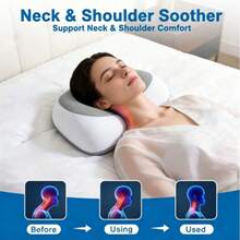 1pc Portable Water Drop Shaped Memory Foam Breathable Soft Support Single Person Sleep Rest Pillow - Multicolor - View 4