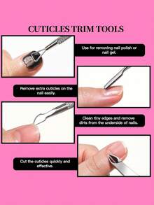 Manicure & Pedicure Tool Set, Stainless Steel Nail & Cuticle Trimming Set, Professional Nail File & Foot Rasp, Home & Salon Nail & Foot Care - Hand and Foot Care Tools - View 6