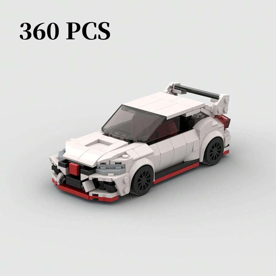 MIKEMENG 360片經典MOC積木賽車套裝，成人DIY可組裝汽車玩具模型，適合收藏，城市科技冠軍杯系列，完美作為生日、萬聖節、聖誕節送給男友、丈夫的禮物