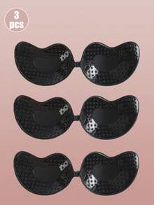 2pcs Seamless Invisible Lift Bra, Women's Backless Strapless Bra, Seamless Self-Adhesive Silicone Nipple Covers, Suitable For Wedding Dresses, Skin Color And Black, Suitable For All Seasons, For Her - Multicolor - View 47