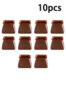 4/10/20 Sets Of Silicone Chair Leg Covers, Furniture Foot Pads, Made Of Plastic, Non-Slip Rectangular Floor Protectors, Suitable For Hardwood Floors, Anti-Scratch Floor Protectors, Rectangular Floor Protectors, Non-Slip Chair Pads, Simple Furniture P - Multicolor - View 11