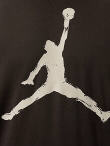 Jordan Men's AS DF SPT ESS SS TOP DD Short Sleeve Knit Collarless T-Shirt TIQ7267-220 - Brown - View 4