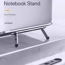 Adjustable Laptop Stand Keyboard Stand Foldable Computer Stand With Non-Slip Base, Adjustable Keyboard Stand Suitable For Computer Keyboard And Laptop 2 Height Settings Portable Laptop Cooling Creative Floating Stand Height Adjustable Mini Invisible Folding - View 2