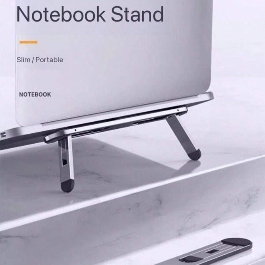 Adjustable Laptop Stand Keyboard Stand Foldable Computer Stand With Non-Slip Base, Adjustable Keyboard Stand Suitable For Computer Keyboard And Laptop 2 Height Settings Portable Laptop Cooling Creative Floating Stand Height Adjustable Mini Invisible Folding