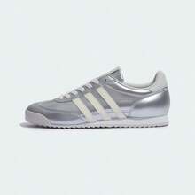 Adidas R71 "T-Head" Classic Retro Leather Upper Thin Sole Sports Skate Shoes KJ4209 - Silver - View 8