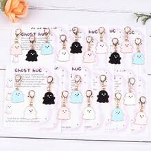 5pcs/8pcs/20pcs Halloween Ghost Keychain Set, Ghost Hug Encouragement Theme Pocket Hug Token, Pocket Hug Gift Pack. Perfect Halloween Gift, Suitable For Halloween Theme Party Decoration Gift, Birthday Gift, Christmas Small Gift, Commemorative Gift, Family Gift And More. - Multicolor - View 17