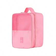 1pc [Travel Accessory] Waterproof Shell-Shaped Underwear, Bra, Socks And Intimate Clothing Storage Bag, Travel Shoe Storage Bag With Dust-Proof Shoe Cover, Zipper Closure, Compact And Portable, Essential For Business Travel - Multicolor - View 12