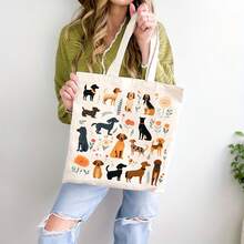 Kids Shoulder & Tote Bags - Aesthetic Dog Tote Bag - View 1