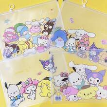 Sanrio Document Folder 2pcs Set Hello Kitty A4 Cute Cartoon File Bag Transparent Waterproof Sealed Plastic Bag Back To School Student Supplies (Some Styles Random) - Multicolor - View 14