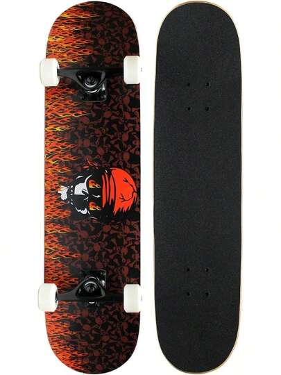 KPC Complete Skateboard - Pro Style Quality - Maple 7-Ply Deck, Aluminum Trucks, Urethane Wheels, Precision Bearings - The Perfect Beginners First Board