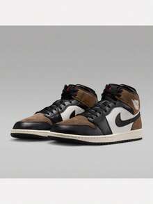 Men's AIR JORDAN 1 MID Sports Casual Shoes Mid-Top DQ8426-007 - Rust Brown - View 3