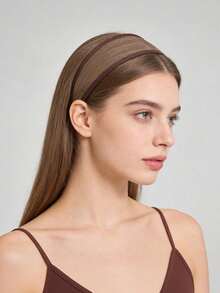 2/1pc Extra Wide Mesh Headband, Lightweight And Breathable, Cool Summer Hair Accessory, Effectively Covers Hairline, Suitable For Home Skincare, Essential Fashion Item For Daily Outings, Beach Vacation And Travel - Multicolor - View 2