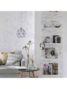 1PC White Faux Marble Pattern Self-Adhesive Kitchen Sticker, Waterproof Heat-Resistant Oil-Proof Sticker For Cabinet Drawer Renovation, Transparent Static Oil-Proof Film - Marble - View 4
