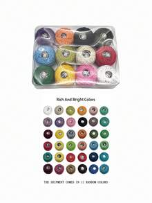 8/12/16 Colors Cotton Lace Crochet Yarn Set, Size 8 Lace Yarn Suitable For Hand Knitting, Embroidery And Cross Stitch Fine Yarn, Soft Crochet Yarn For Handicraft Enthusiasts, Multi-Color Assortment - No. 8 Lace Thread - View 7