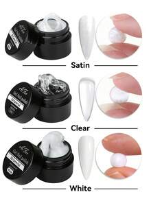 AiFer 8ml/件 3D美甲雕刻凝膠，閃亮固態雕刻凝膠，適用於美甲設計與建構 - 彩色 - 查看 4