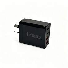 55W High-Speed Dual Port Charger, Equipped With 1 USB-A Port And 1 USB-C Port, Compatible With IPhone 17/16/15/14/13/12/11 Series, Compatible With Samsung Galaxy S26/S25/S24/S23 Series, Suitable For Home, Office And Travel Use. USB Charger, 4 Ports, 2A+2C, Wall Charger, Australian Standard Plug, Fast Charging, PD+QC, Multi-Port Power Adapter, 4-In-1 Portable Charger - AU Plug(220-240V) - View 10