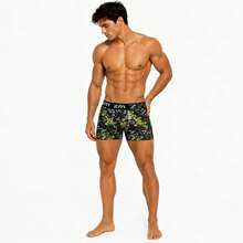 Kit com 8 Cuecas Boxer Estampada em Poliéster Premium Cueca Box Adulto Masculina Conforto e Qualidade - Multicolorido - Visão 3