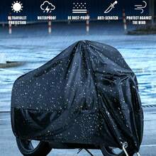 Motorcycle/Bicycle/Electric Scooter Cover - Waterproof, Dustproof, UV-Resistant And Snow-Resistant Cover, Black Motorcycle Accessory, All-Season Motorcycle/Bicycle Storage Protection Cover, Suitable For Most Small Motorcycles And Bicycles - Motorcycle Cover - View 6