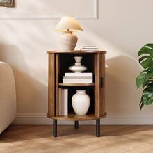Sideboard Brown 48 X 48 X 65 Cm - Walnut - 查看 8
