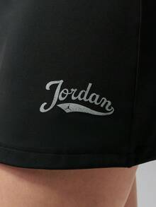 Jordan Women's AS W J BRK FEM SKORT SET Knitted Sports Skirt IM7382-010 - Black and White - View 4