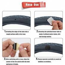 1 Set Heavy Duty Universal Bicycle Tire Repair Tool Kit, Glue-Free Self-Adhesive Patches, Metal File, Portable Storage Box, Suitable For Mountain Bikes, Road Bikes, Commuter Bicycles, Motorcycles - Multicolor - View 3