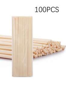 100pcs Natural Bamboo Reed Diffuser Sticks - Long-Lasting Essential Oil Aromatherapy, Perfect For Spa, Fragrance And Home Decor, High-Quality Unscented Wooden Sticks, Suitable For Room Aromatherapy, Aromatherapy Diffuser - Multicolor - View 12