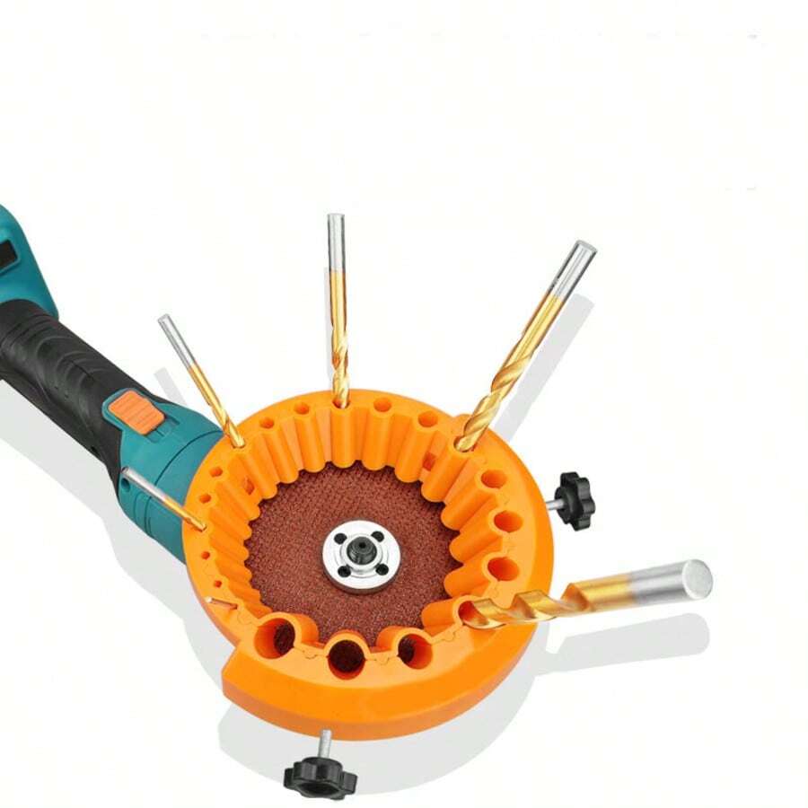 UNISURE 1 Set 2PCS Aksesori Penggilingan Presisi Multi-Spesifikasi 20+6 Lubang, Cocok Untuk Mesin 100/115/125mm, Cakram Bundar Oranye Minimalis Dengan Desain Penjepit Slot Pemosisian, Perlengkapan Penggilingan dan Pemolesan Tepi Mata Bor Lama untuk Perbaikan, Cocok Untuk Perbaikan Rumah, Pengolahan Logam DIY dan Hadiah Praktis Hari Ayah