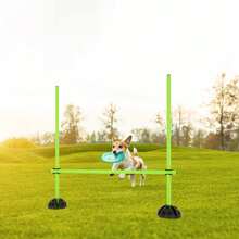Agility Hürdenset Sprungstangen‑Set, multifunktionales Trainingsgerät für Koordinations‑ und Geschwindigkeitstraining - Grün - Übersicht 8