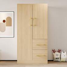 Furniture White 70 X 40 X 135 Cm - 自然的 - 查看 3