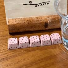5 Pcs Handmade Craft Polka Dot Keycaps Novelty Design Stress Relief Function Mechanical Keyboard Keycaps Push Button Switch - View 18