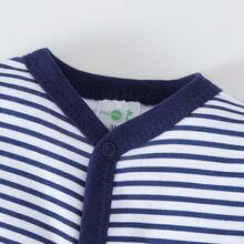 Kit Bebê 2 Macacões Longos para Menino e Menina, Roupa Infantil Confortável em Algodão, Macacão para Recém-Nascido de 0 a 9 Meses - Azul - Visão 7