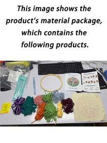 DIY Punch Needle Embroidery Kit Hummingbird Flying In Flower Bush Beginner Friendly Punch Needle Embroidery Set With Embroidery Hoop And Printed Pattern Suitable For Craft Enthusiasts And Home Decor - 13 - Embroidered Set - View 11