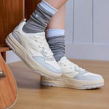 XTEP New Casual Thick-Sole Platform Versatile Women's Sneakers - White/Gray-blue - View 2