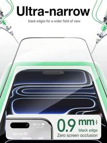 2pcs Full Coverage High Definition Tempered Glass Screen Protector, Anti-Drop Anti-Collision Anti-Fingerprint, High Hardness Material Effectively Resists Daily Wear And Tear, No Scratches When Placed In Backpack Or Contacting Hard Objects, Compatible With IPhone 18 Pro Max/18 Pro/17e/17 Pro Max/17 Pro/17 Air/17/16 Pro Max/16 Pro/16 Plus/16/15 Pro Max/15/14/13/12 And Other Models - Clear - View 6