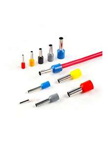 電線端子壓接工具組，含 1200 個端子，可調式棘輪壓接鉗，適用 0.25-10 mm² 電纜端套管，方形壓接機構，金屬與 ABS 材質，附收納整理盒，適合電路接線安裝與維修 - A - 查看 6