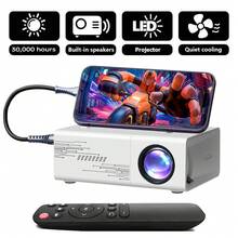 Mini Portable Projector/Supports 1080P, Local 240P, Equipped With Remote Control, Suitable For USB/Phone Connection, Remote Operation And Built-In Speaker, Compact Design Suitable For Camping, Home Theater, Office - White - View 1