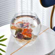 Sturdy Nicely Betta Fish Bowl Small Aquariums For Small Ornamental Fish And Reptiles High Transparency Plastic Good View - Multicolor - View 5