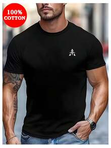 Men T-Shirts - 黑色 - 查看 7
