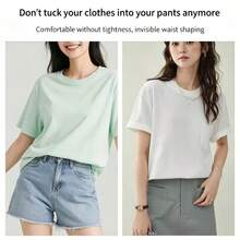 2/4/6Pcs Lace Trim Waistband, Suitable For T-Shirts, Dresses, Shirts, Sweaters, Invisible Button Extender, Used To Shorten Clothing Length - Multicolor - View 2