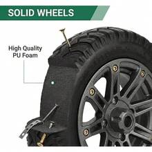 PU Wheelbarrow Wheel 14 Inch 3.50-8 Puncture Proof Solid Heavy Duty Tyre Black - CZP164 - View 9