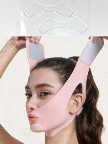 1/3pcs Breathable Face Support Band, Soft Face Wrap, Sun Protection, Adjustable Chin Strap, Suitable For Sleeping, Watching TV And Relaxing, One Size, Face Mask - Multicolor - View 6