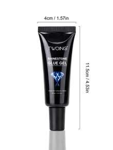 TWOING 30ml Rhinestone Nail Glue, Ultra-Strong UV/LED Curing Nail Decoration Adhesive, Suitable For Gems, Crystals, Jewelry And 3D Nail Art Decorations, Long-Lasting DIY Nail Glue - 30g - View 10