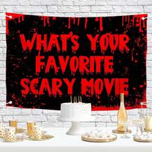 1Pc Halloween Banner Blood Print Horror Pumpkin Castle Bat Zombie Skeleton Pattern Happy Halloween Theme Party Decoration Indoor And Outdoor Decoration Photography Background Wall Art Halloween Home Decoration - V0155 - View 16
