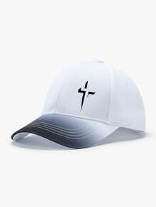 Christian Cross Pattern Printed Baseball Cap & Crossbody Bag Set, Faith Street Style Minimalist Religious Accessory, Unisex, Inspirational Gift - Multicolor - View 13