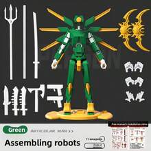 New Joint Figure, Multi-Functional Joint Robot Assembly, Children's Multi-Joint Robot Toy Set, Posable Figure, Inspires Children's Imagination, Play, Stress Relief, Decoration - Birthday Gift - Christmas Gift - Party Gift - Best Gift - Birthday Gift Or Party Favor - Travel Portable Stress Relief Toy - Multicolor - View 15