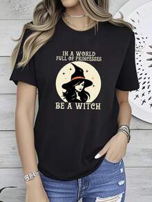 Women T-Shirts - 黑色 - 查看 1
