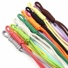 5pcs/Pack Handmade Woven Nylon Phone Lanyard Keychain Rope, 24-28cm Length, Doll/Pendant/Bag Charm DIY Handmade Daily Decoration Knotted Nylon Rope - 5pcs/pack - View 9