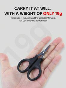 BILLINGS Fishing Pliers,Stainless Steel Fish Line Cutter,With Jagged Hooked,Multifunctional Fishing Tool - Black - View 4