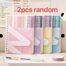 This Sticky Note & Notebook Combo Set Is Convenient To Use, With A Soft And Elegant Morandi Color Palette That's Perfect For Students. The Notebook Features A Self-Adhesive Design, Making It Stylish And Practical For Use As A Student Message Board Or Office Sticky Notes. - one-size - View 16